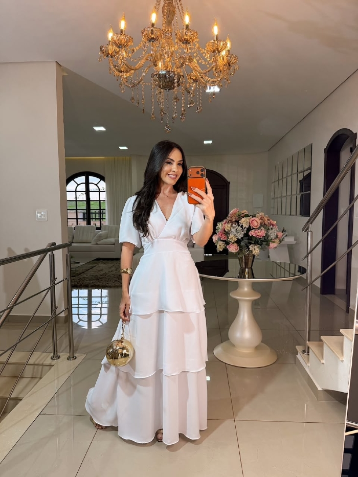 Vestido Késsia Branco