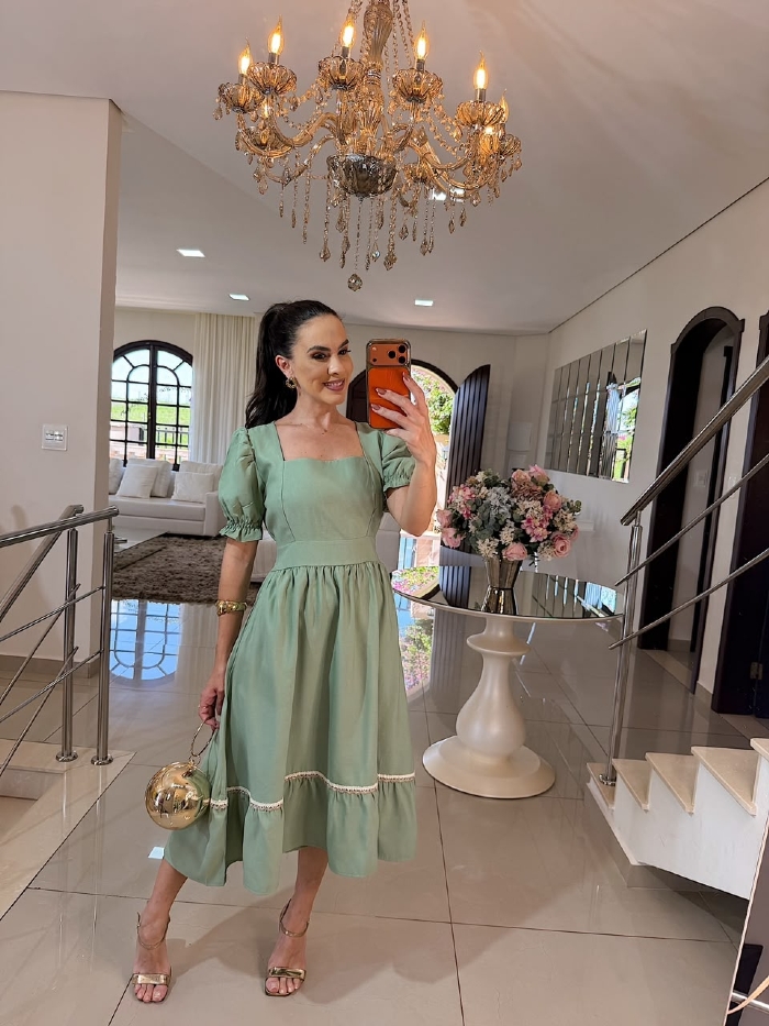 Vestido Margarete Verde Menta