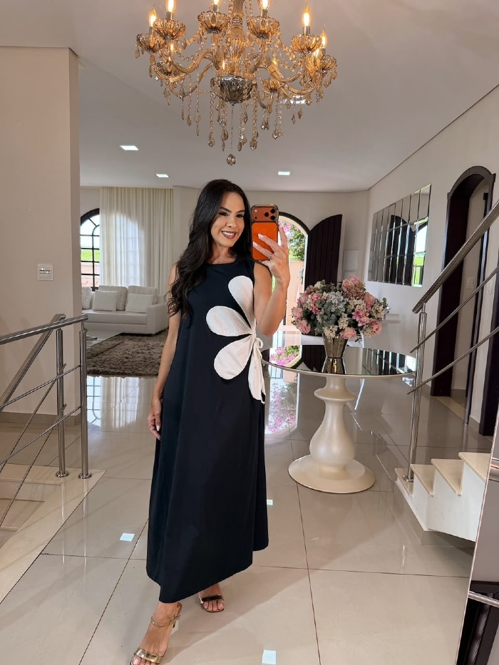 Vestido Claudete Preto