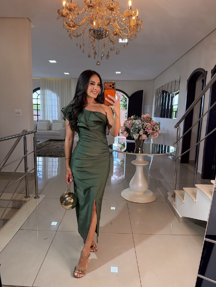 Vestido Prada Glamour Verde