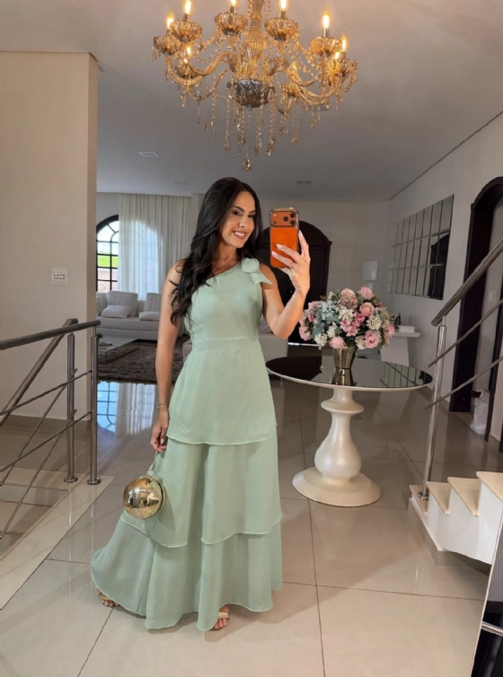 Vestido Dejane Verde Menta