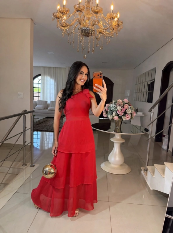 Vestido Dejane Vermelho