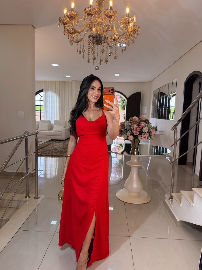 Vestido Rosimara Vermelho