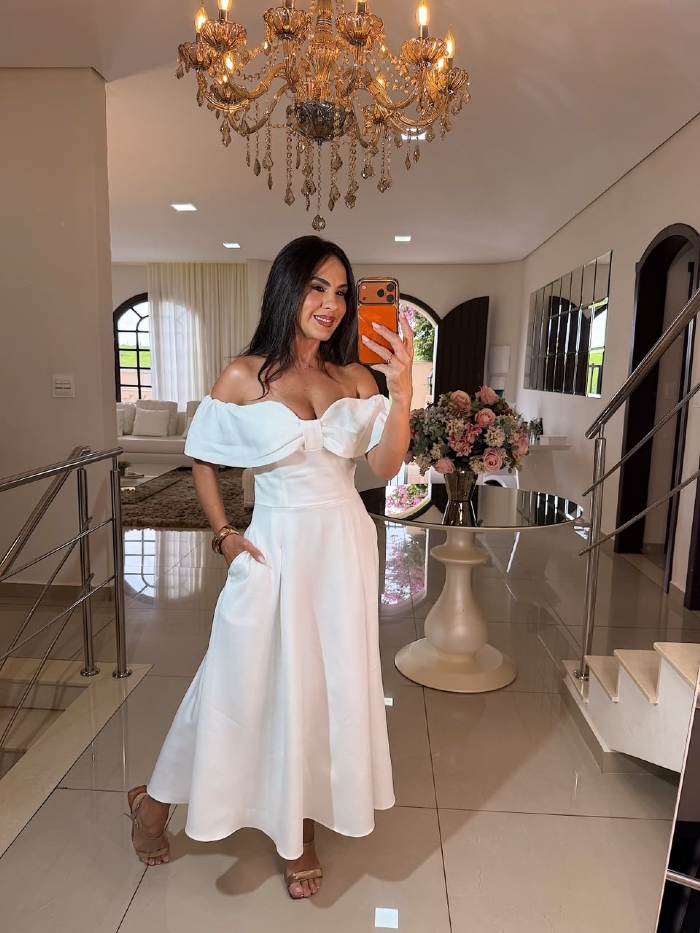 Vestido Alana Branco