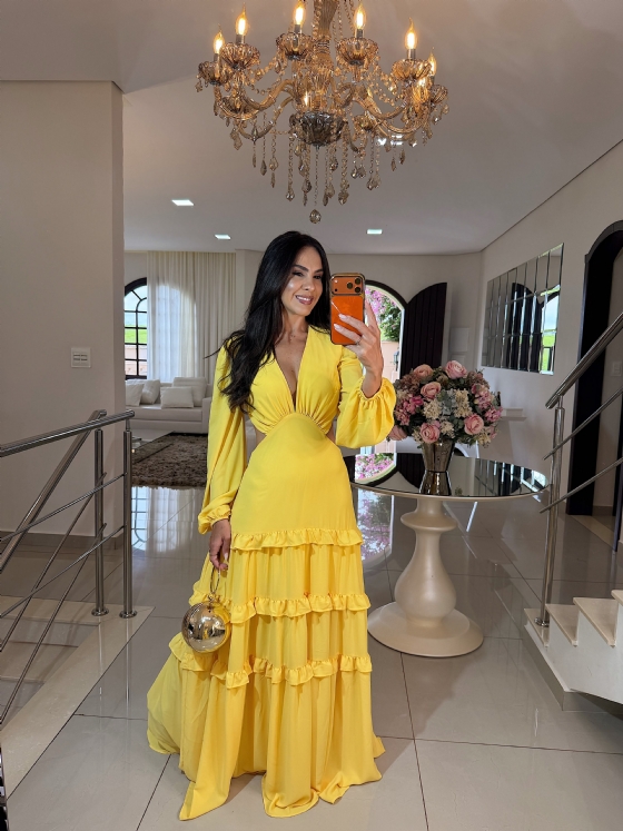Vestido Liz Amarelo