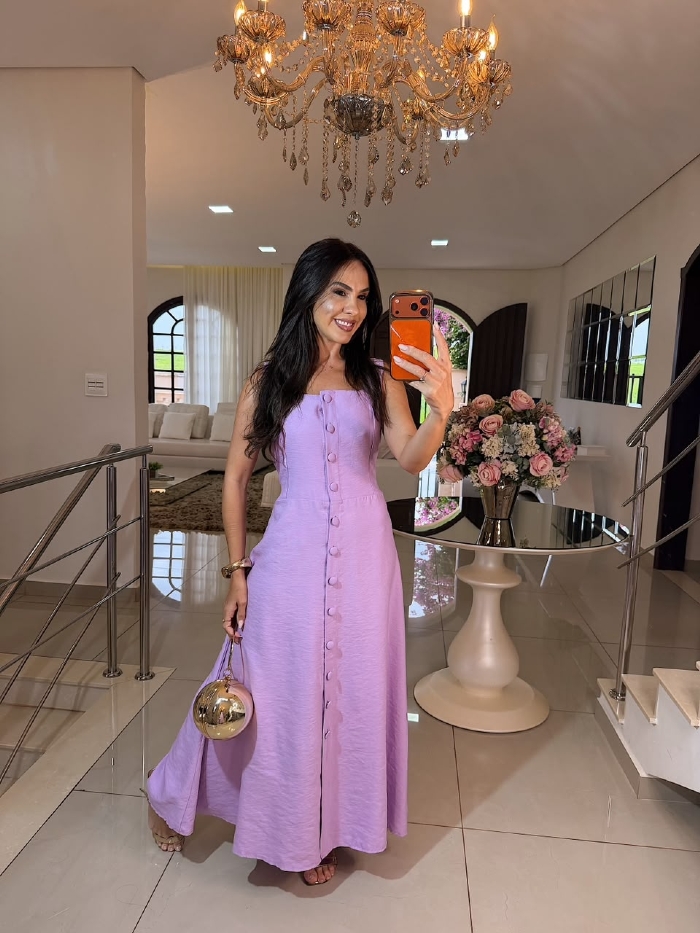 Vestido Consolação Lilás
