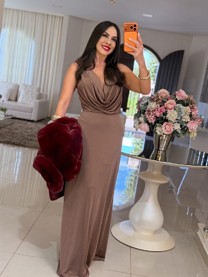 Vestido Heloise Mocha