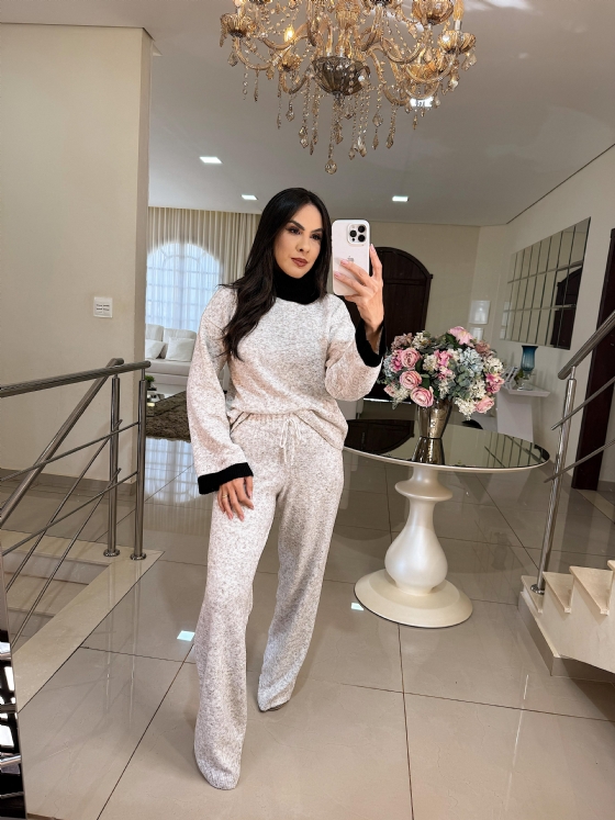 Conjunto Marsha Tricô Mescla