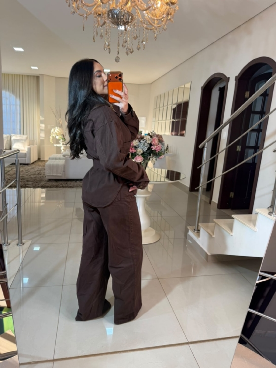Calça Jeans Suellem Marrom