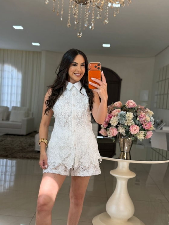 Conjunto em Laise Rágna Branco