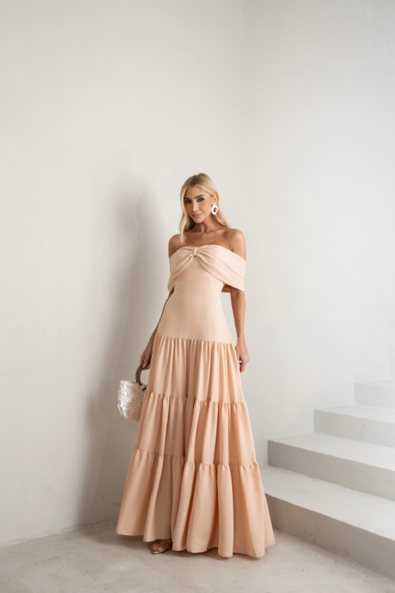 Vestido Keslley Nude