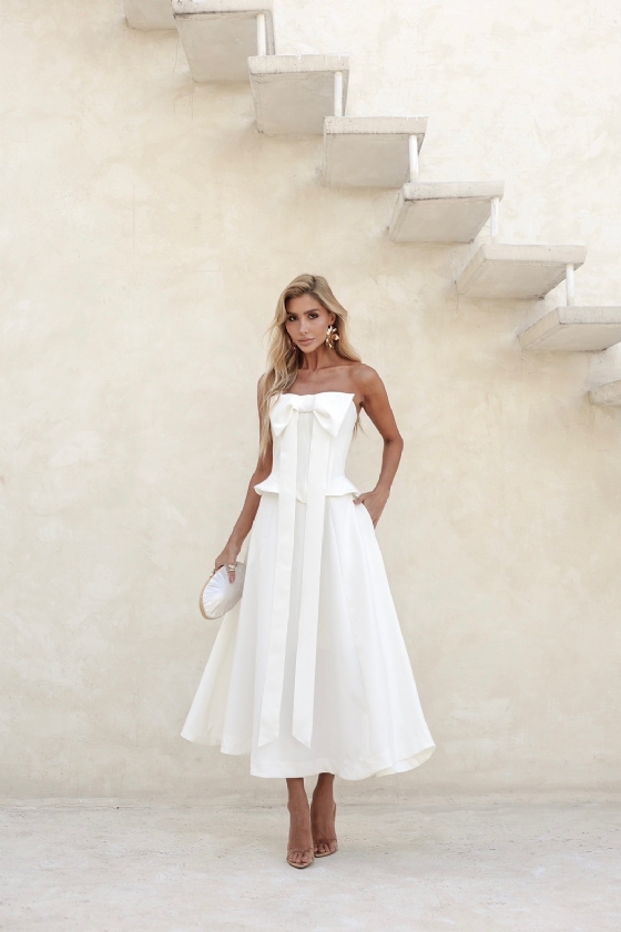 Vestido Laço Branco