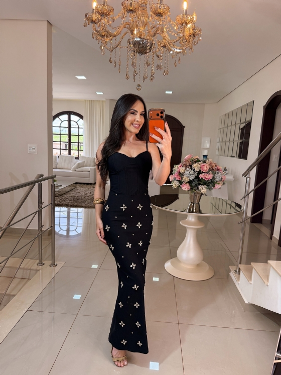 Vestido Eslovênia Preto