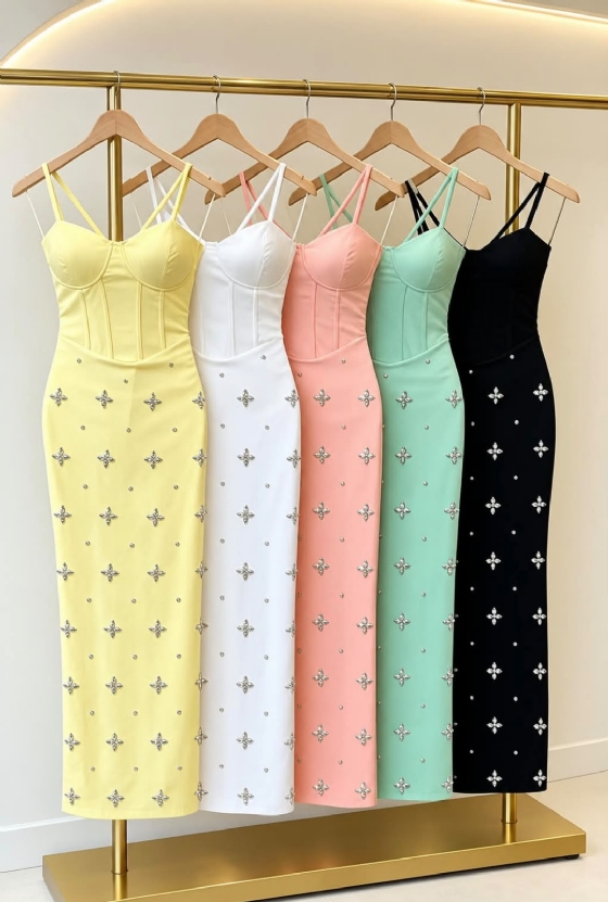 Vestido Eslovênia Rosa