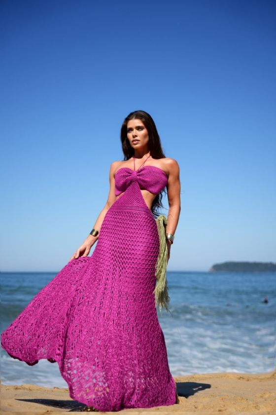 Vestido Mayara Fúcsia