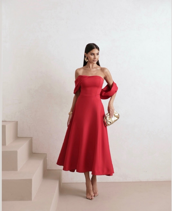 Vestido Antonina Vermelho
