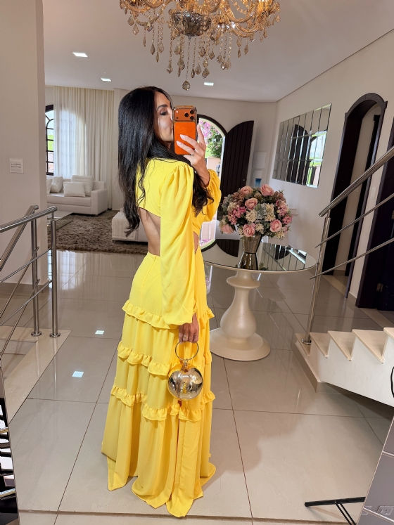 Vestido Liz Amarelo